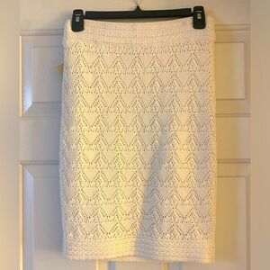 Marciano ivory colored knit skirt. Brand new with tags